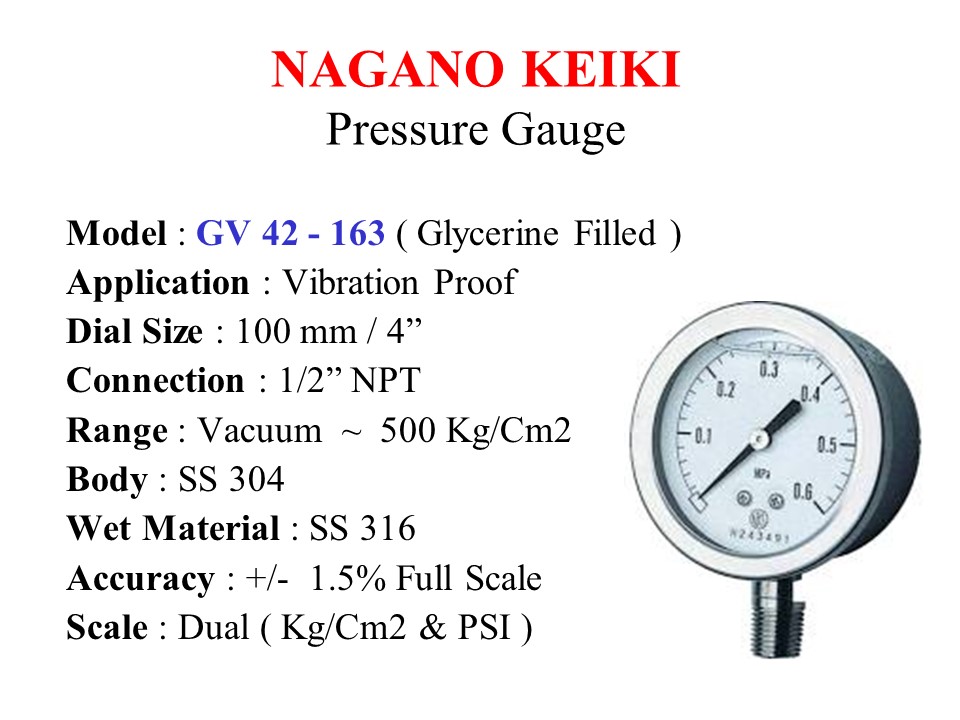 NKS Pressure Gauge G125ASG02S 15psi 1/4" 30 inHg NEW IN BOX Japan 