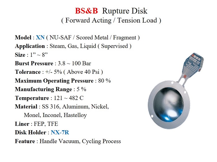 Details about   BS&B JRS 19.5PSI 6" NSMP 